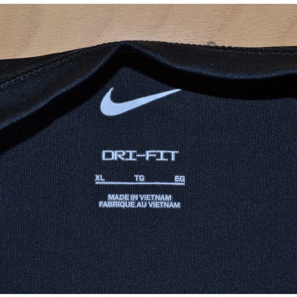 Nike Short Sleeve Tee T-Shirt Black Size XL Dri-Fit